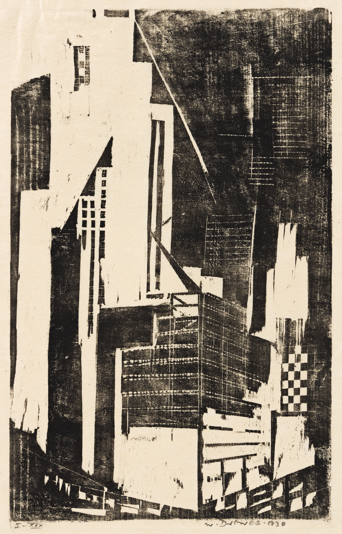 WERNER DREWES (1899-1985) Three woodcuts.